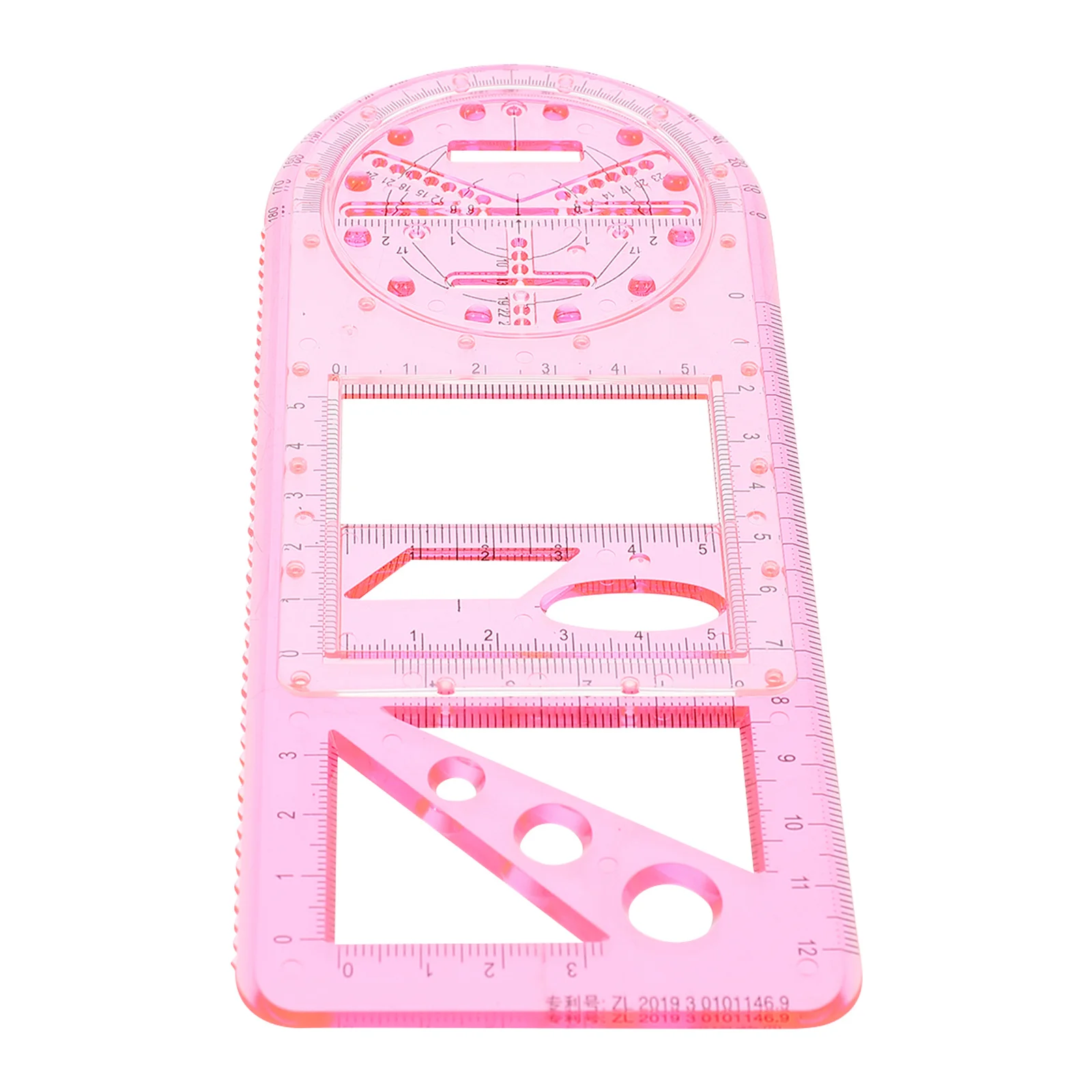 

Multipurpose Plastic Geometric Ruler Drawing Templates Students Stationery Ellipse Rectangles Patterns Examination Use