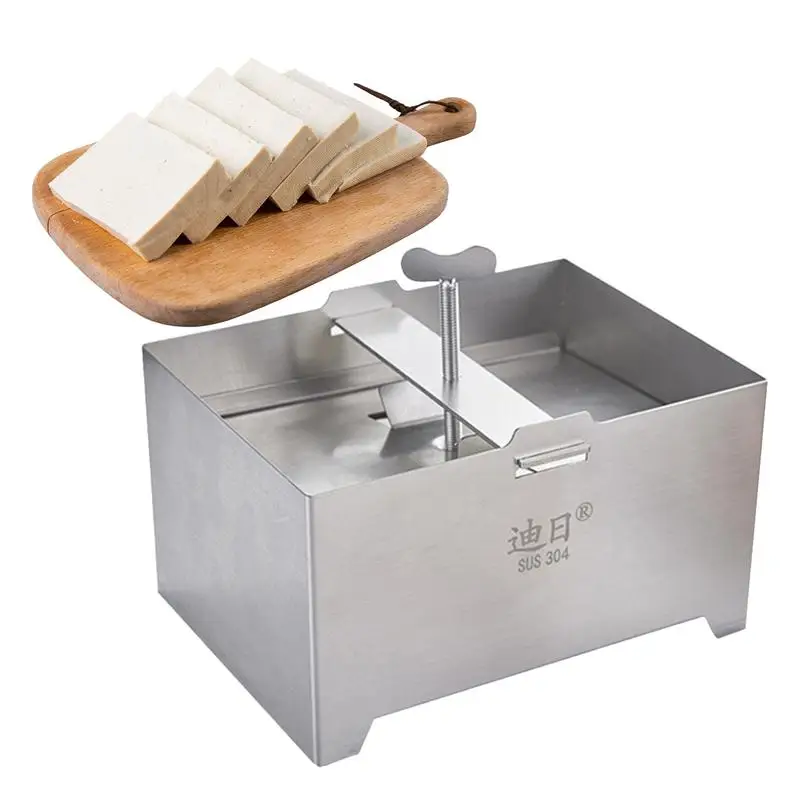 Stainless Steel To fu Presses With Drain Hole And Drip Tray Adjustable Paneer Making Mold Removing Water Kitchen Gadget