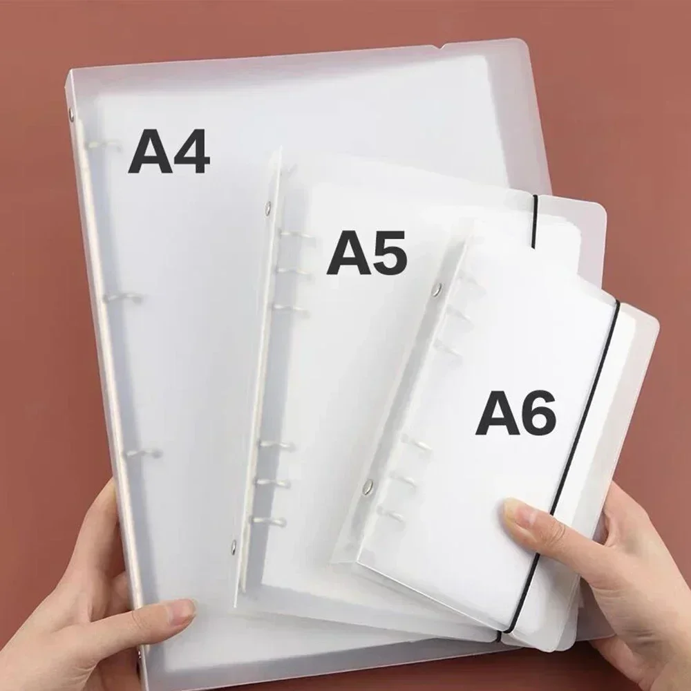 A5/A6A/A7 Transparent Lose Blatt Binder Notebook Abdeckung Zipper Tasche Notizbuch Journal Planer Zubehör Schreibwaren neue – Detail 4