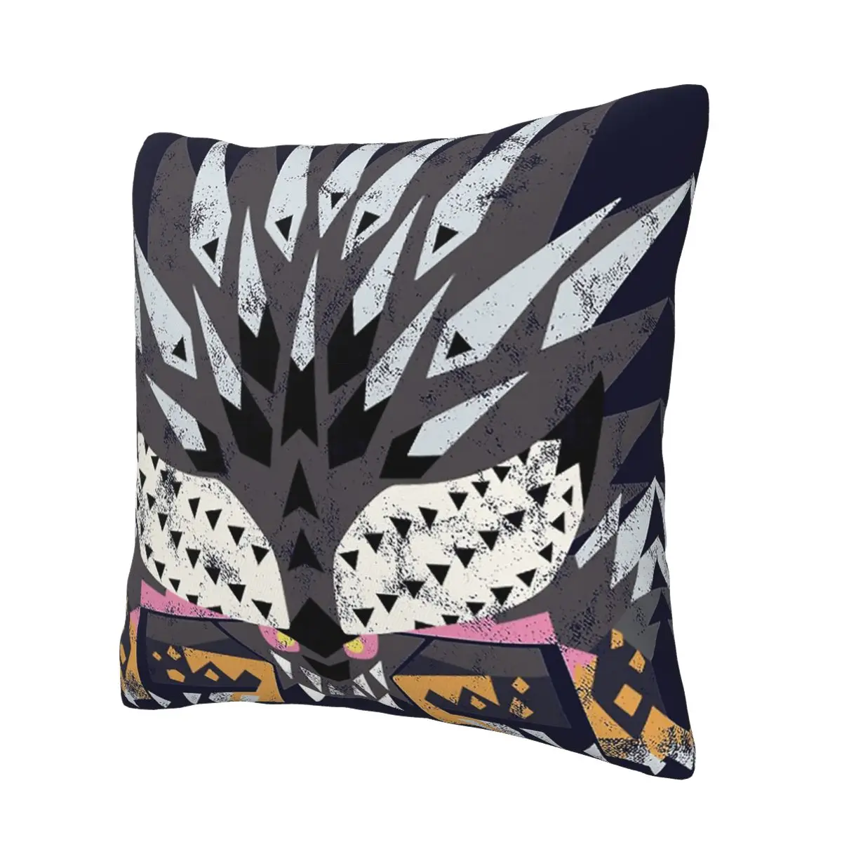 Monster Hunter World Iceborne Ruiner Nergigante Kanji Cushion Cover Decoration Pillow Case Cover for Home Double-sided Printing