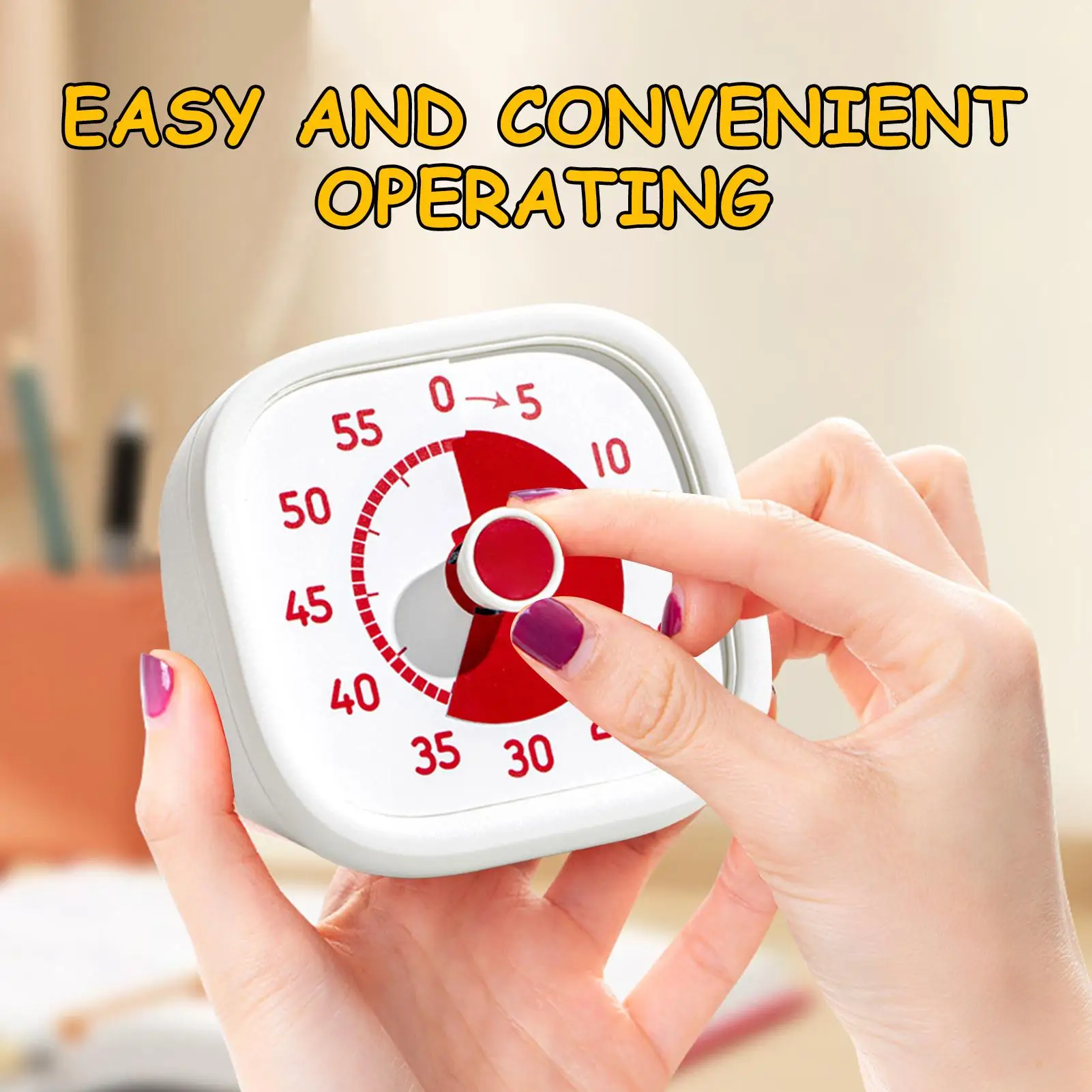 School Visual Timer 60 Minutes Toddler Timer Kitchen cooking timer Silent Time Management Tool Kitchen Accessories For Kid Adult