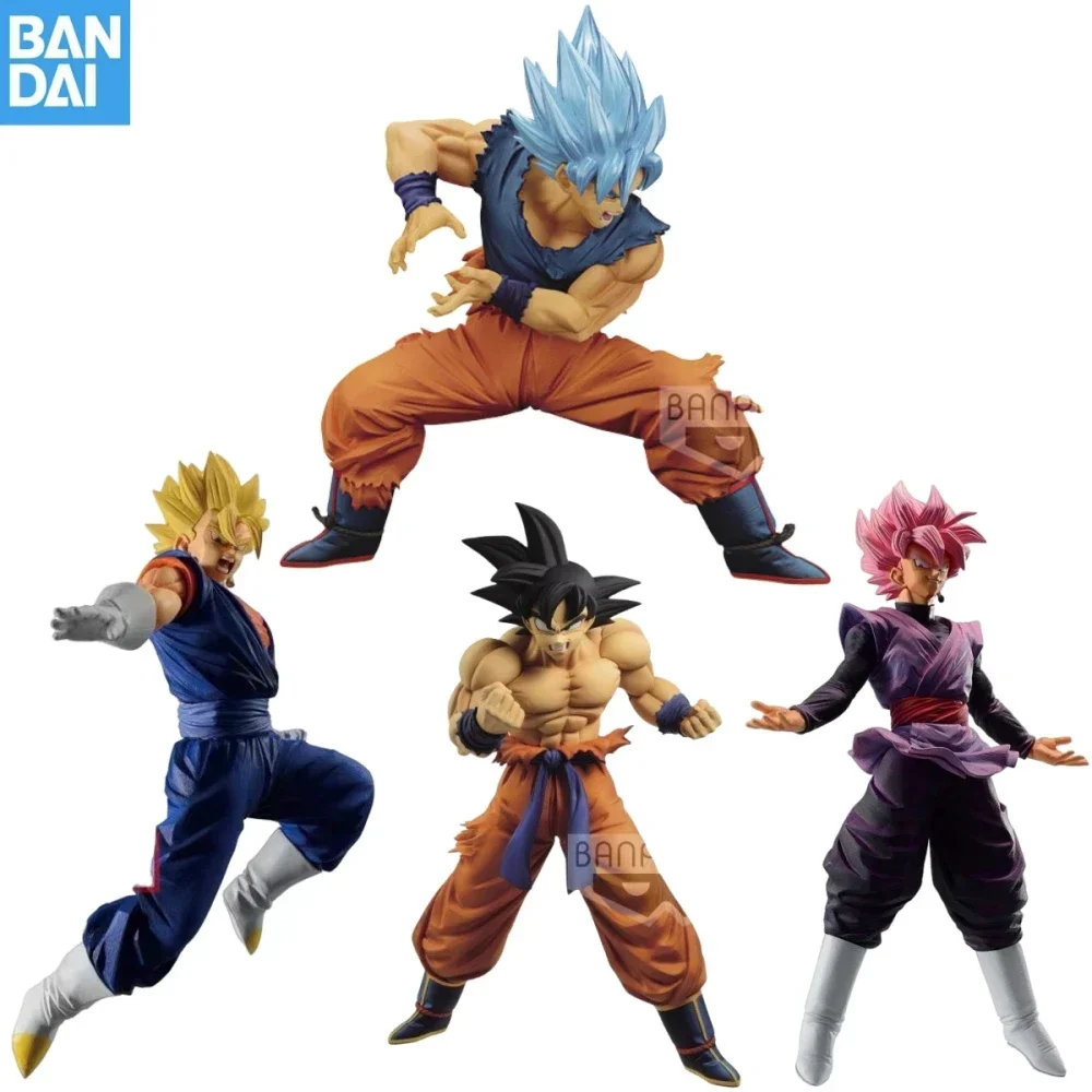 Original Bandai Dragon Ball Anime MAXIMATIC Son Goku Vegetto Anime Action Figure Collection Christmas Birthday Model Toys Gifts