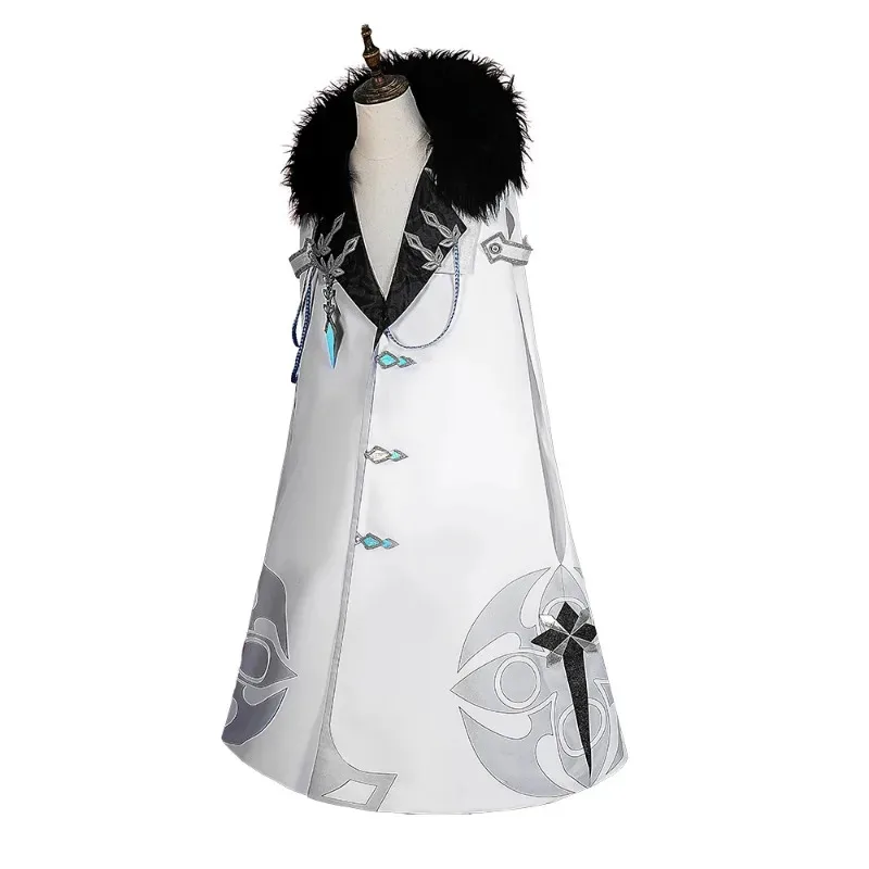 dd12Game Genshin Impact Fatui Косплей Костюм Доктор Арлекино Капитан Тарталья Марионетка Пульцинелла Коломбина Плащ