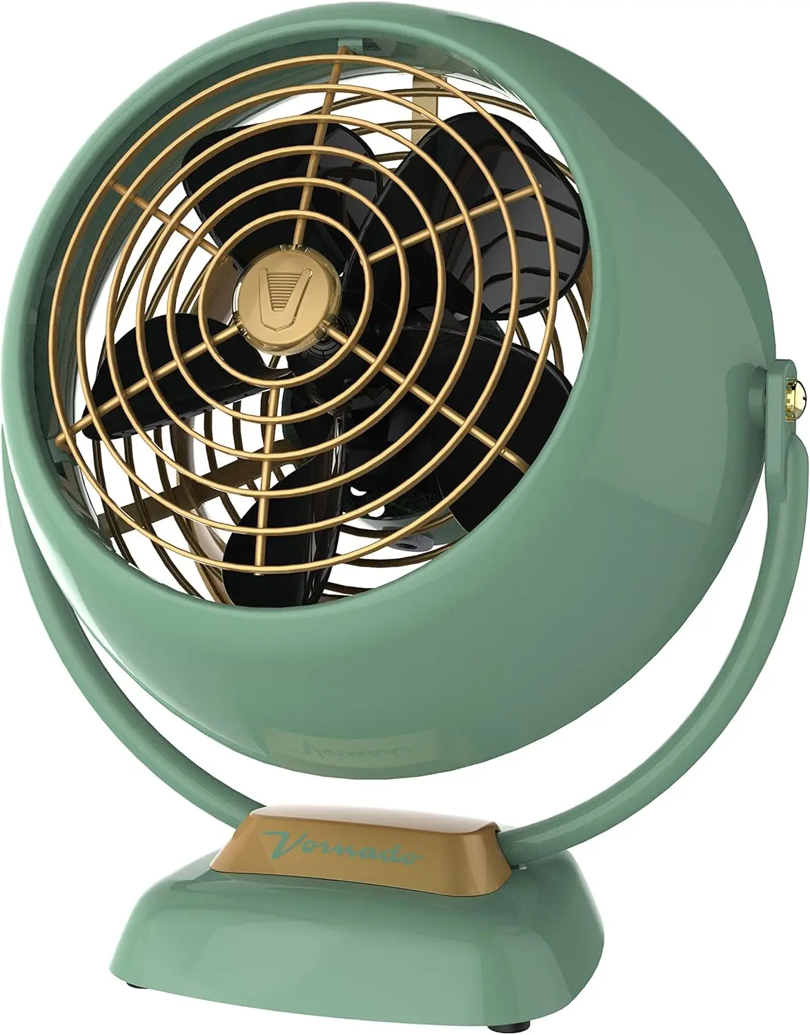 

Vintage Green Air Circulator Fan for Home Cooling, Compact and Quiet