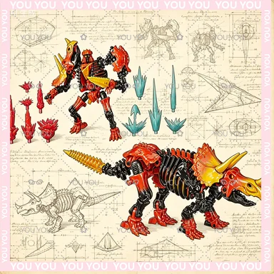 Em Estoque, transformadores clássicos, brinquedos de guerra para Cybertron: Kingdom WFC-K39 Tricranius Beast Power Cybertron Autobots