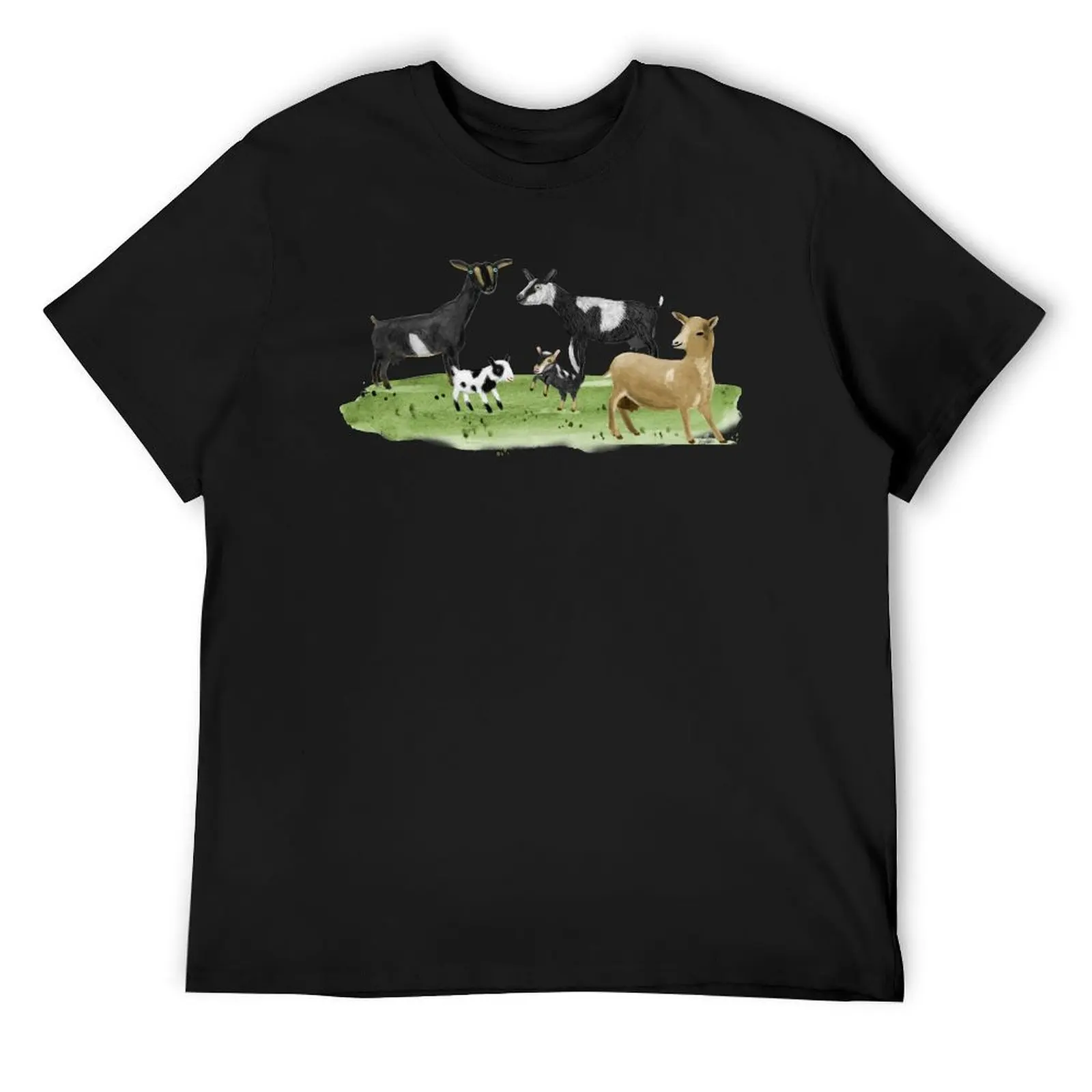 

Dairy Goats T-Shirt oversized t shirt animal prinfor boys custom shirt customs design your own t shirt men 100℅ cotton