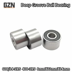 1PCS Automotive Bearing 630/8-2RS 630-8-2RS Widened and Raised Bearing 608 Height 11mm 8*22*14mm