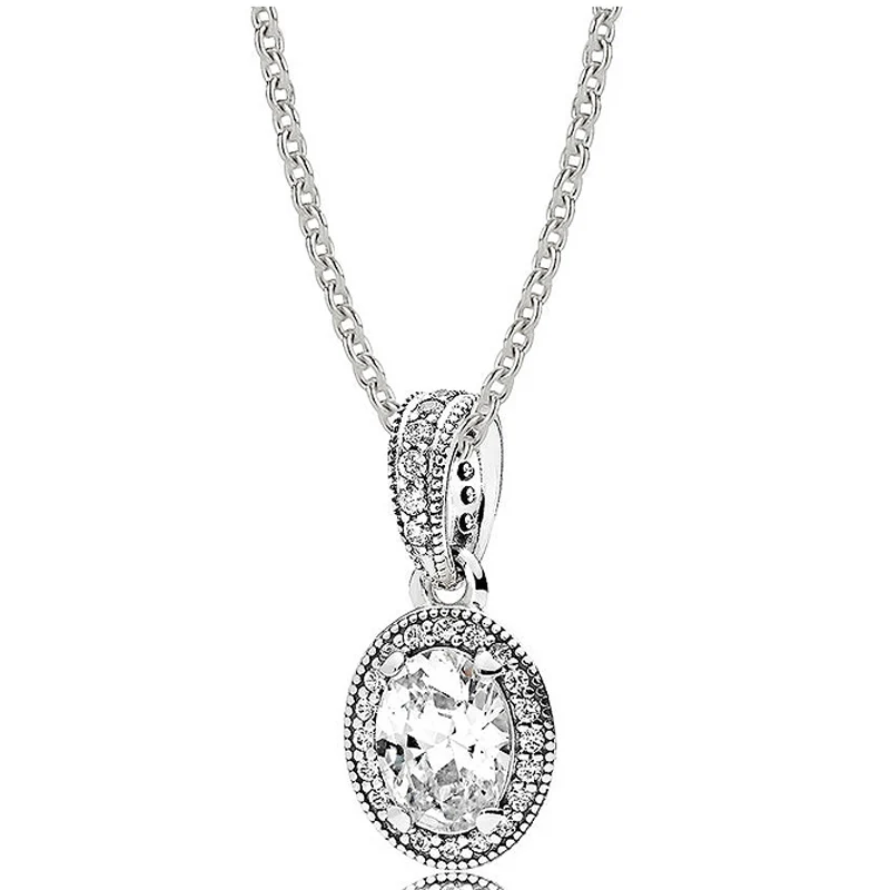 925 Sterling Silver Sparkling Elegance Necklace & Earring Set