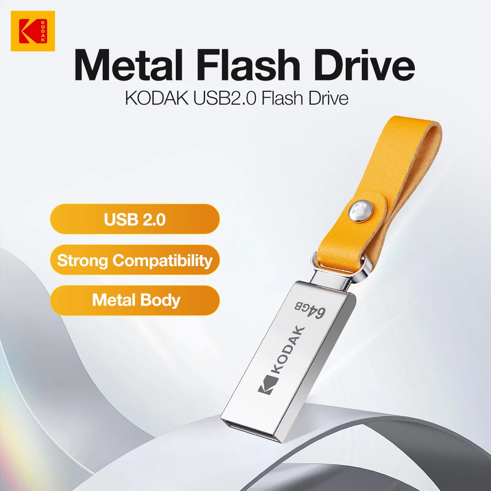 Kodak-高速ミニペンドライブ、PCおよびモバイル用のUSB 2.0フラッシュドライブ、32GB、64GB、128GB