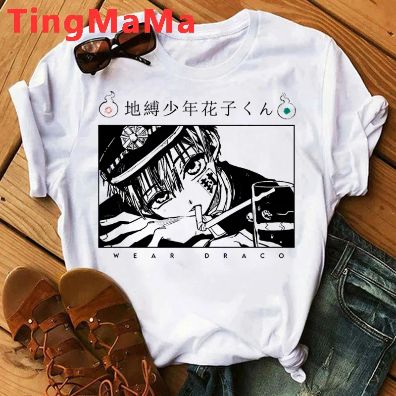 Hot Japanese Anime Hanako Kun T Shirt Men Kawaii Toilet Bound T-shirt Funny Cartoon Graphic Tees Manga Tops Unisex Tshirt Male