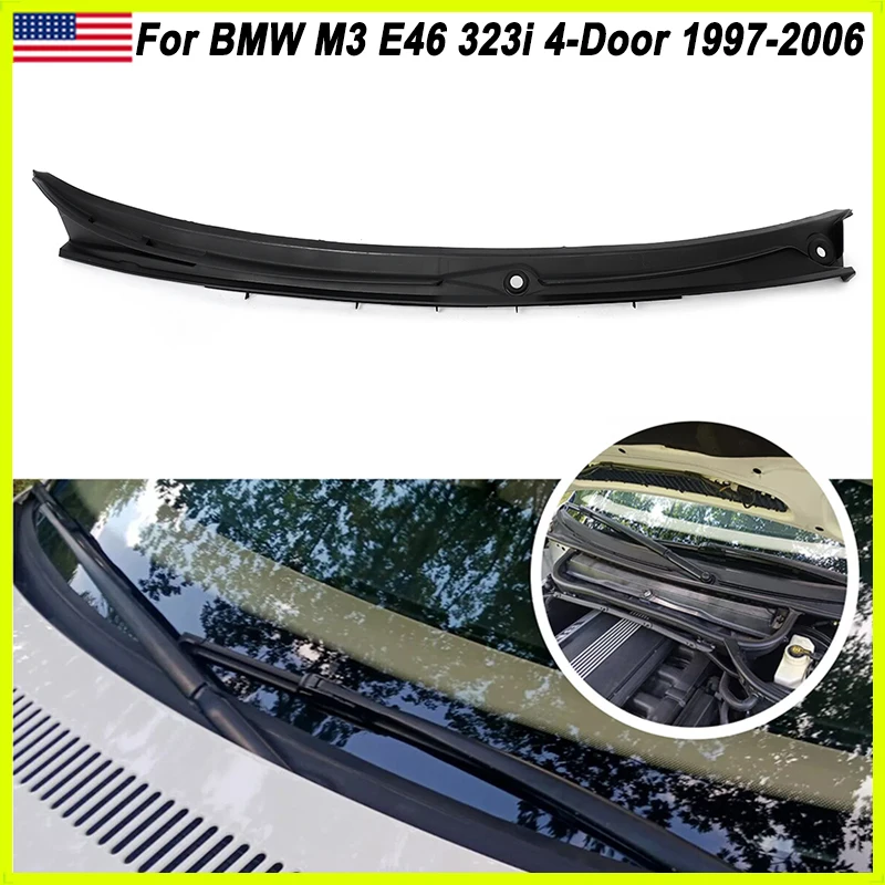 Panel wlotu powietrza pod wycieraczką przednią szyby LHD do BMW M3 E46 323i 328i 1997 1998 1999 2000-2006 4DR 51718208483 Akcesoria samochodowe
