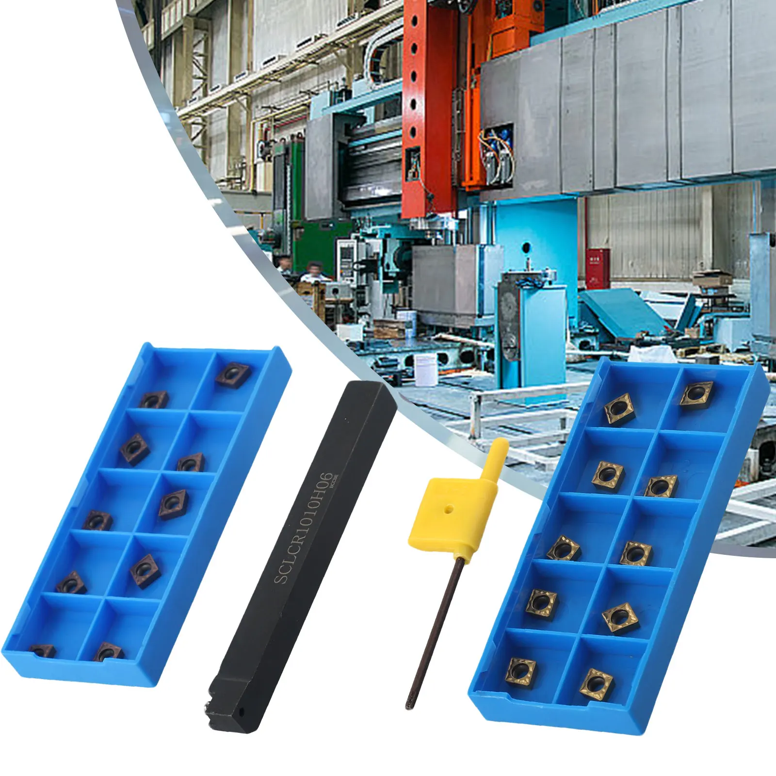 

CCMT PC Lathe Turn Holder CCMT External Tool Insert Lathe Turn Holder PC Gaskets Processing Wrench Alloy Steel