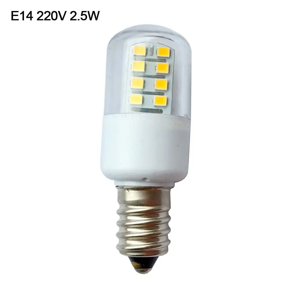 Home E12 E14 Connector T22 2.5W 110V 220V Pygmy Small Screw Refrigerator Lighting Fridge Bulb LED Lamp