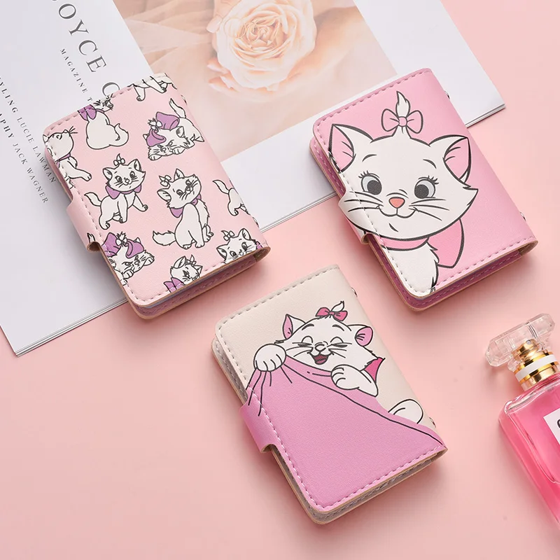 Marie Cat Cute Card Holder with Multiple Card Slots Driver's License Letter of Credit Portable Storage for Cartoon Friend Gifts