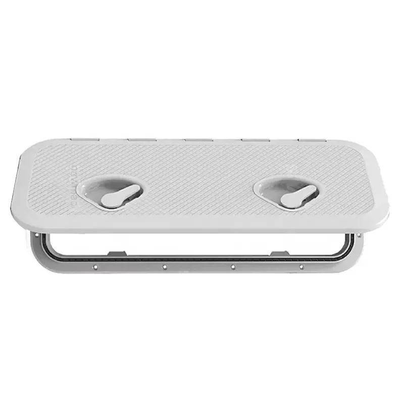 Marine Boat Deck Hatch RV Access Cover One Two Button Waterproof Aluminum Inspection Port Yacht Camper Van Floor Lid