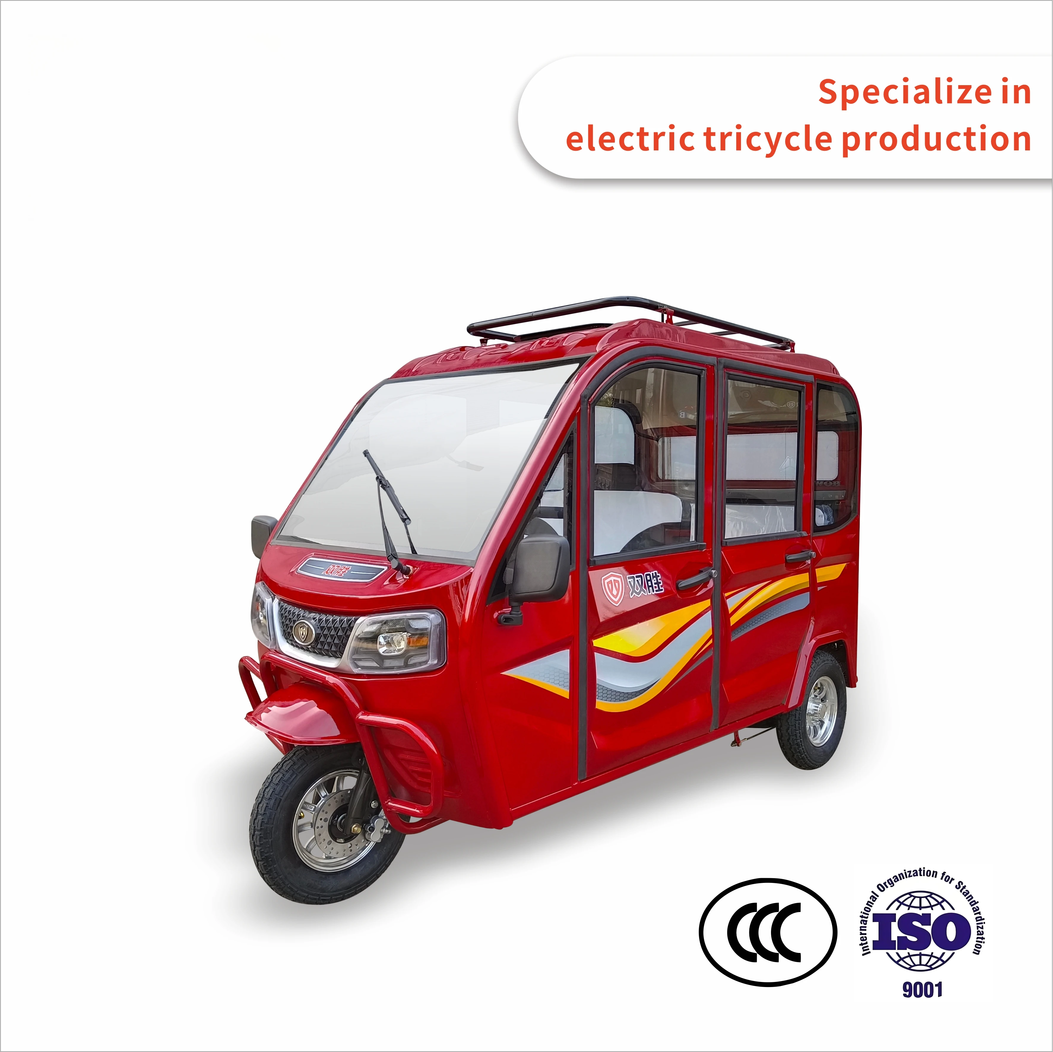 3 Wheel Electric Taxi Tricycle Closed Cabin Passenger Tricycle For Passengers Taxi Best Sell TukTuk 3 Tekerlekli Motosiklet