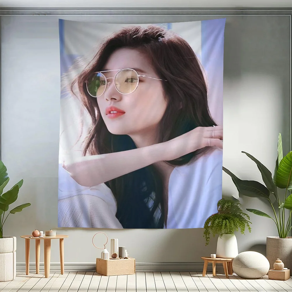 Bae Suzy Korean Star Miss A Nordic Printed Large Wall Tapestry Hanging Tarot Hippie Wall Rugs Dorm Home Decor