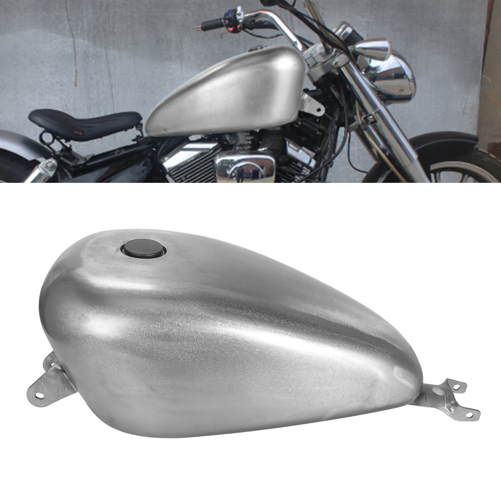 14.4L 3.8 Gal Large Capacity Motorcycle Gas Tanks Fuel Tank Injected For Harley Sportster XL 883 72 1200 Roadster Forty-eight