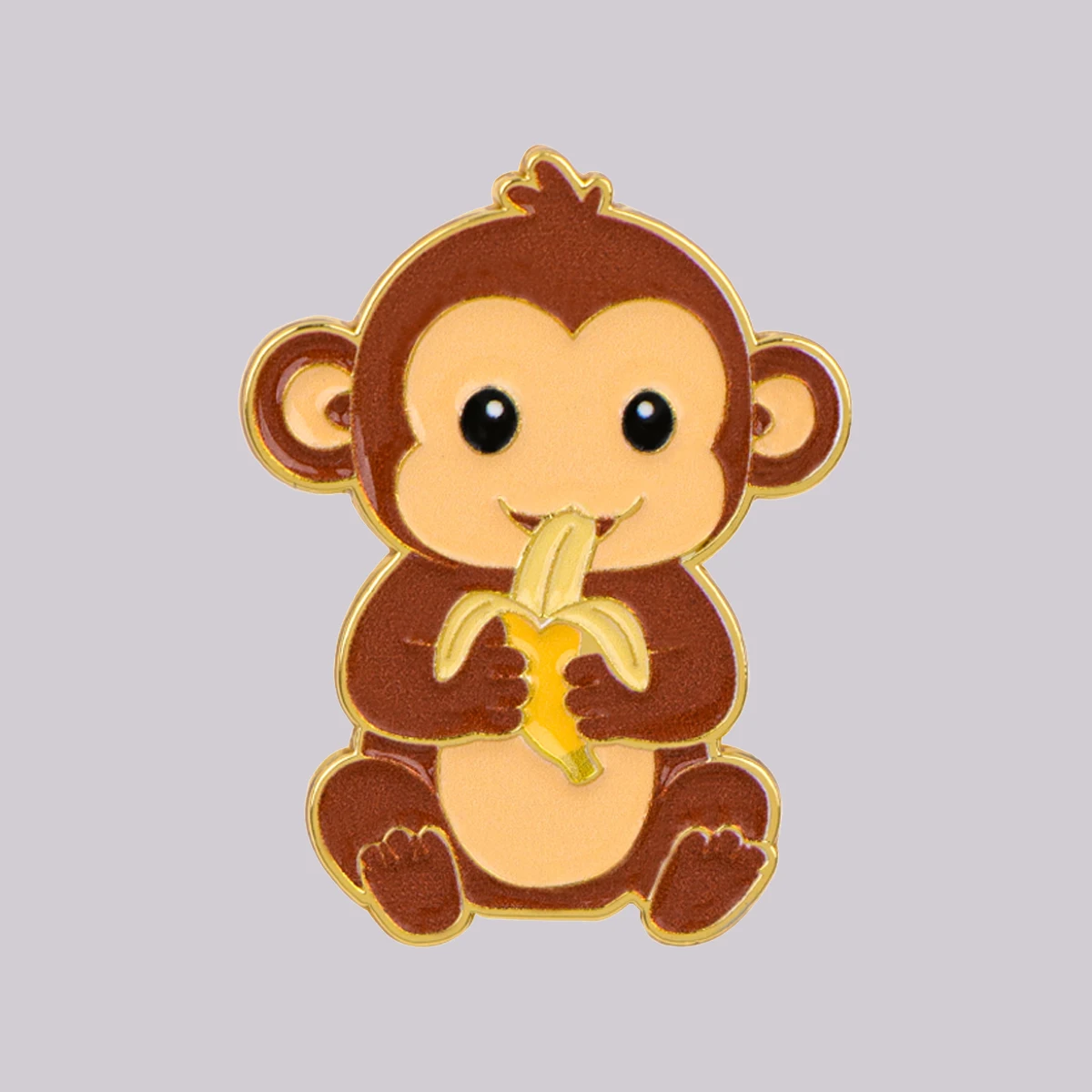 Cute Monkey Enamel Pin Cartoon Brooch Lapel Pins Funny Badge on Backpack Clothing Accessories Animal Jewelry Friends Gifts