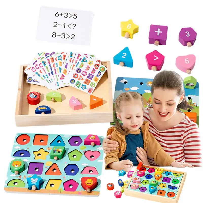 

Montessori Counting Toys Cognitive Kids Counting Wooden Educational Kids Toys Hand Eye Coordination Math Toys For Preschool