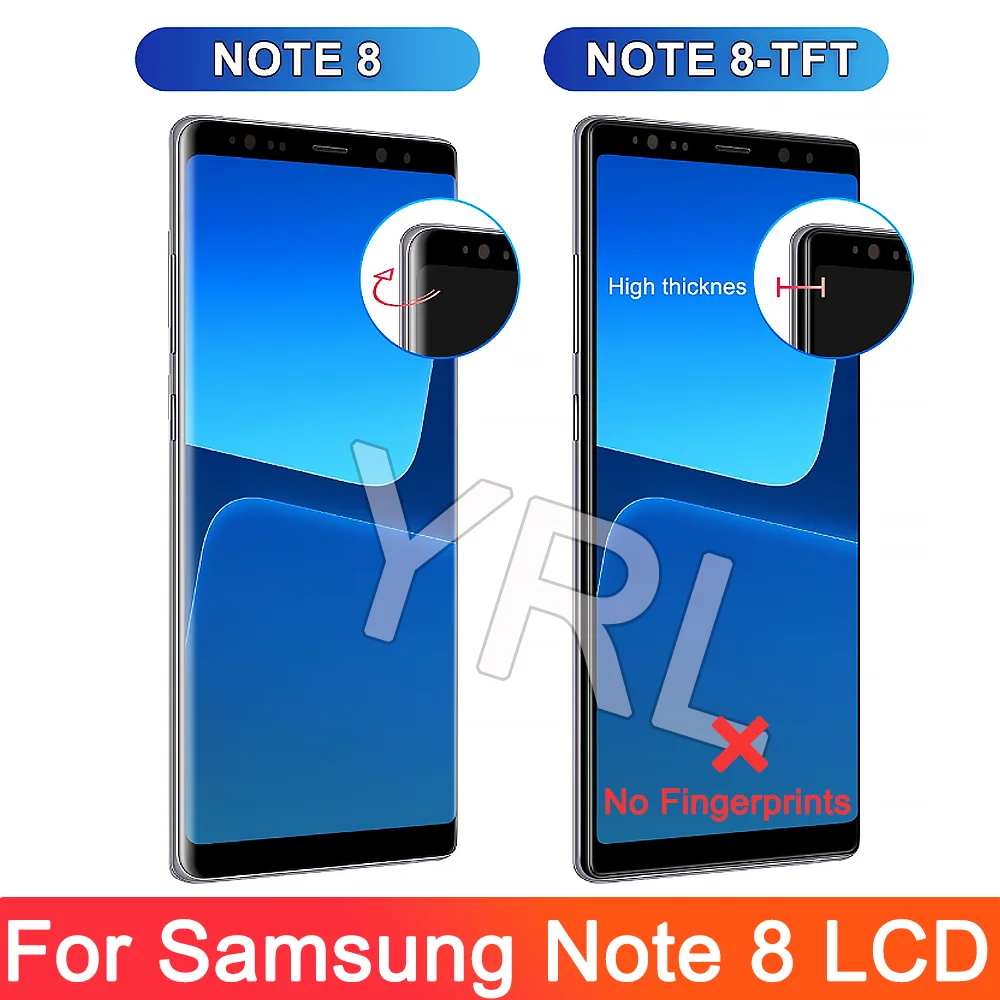 TFT Screen For Samsung Note 8 N950 N950U SM-N950F/DS LCD Display Touch Screen Digitizer Assembly For Samsung Note 8 LCD Replace