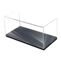 Acrylic Display Case Toy Cars Showcase Clear with Base Storage Box Clear Acrylic Case Figure Display Case for 1/18 Model Cars