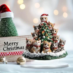 2D Acrylic Baby Cat Christmas decorations, kiiten ornaments, car mirrors, key chains, home decorations, 2026 holiday party Gifts