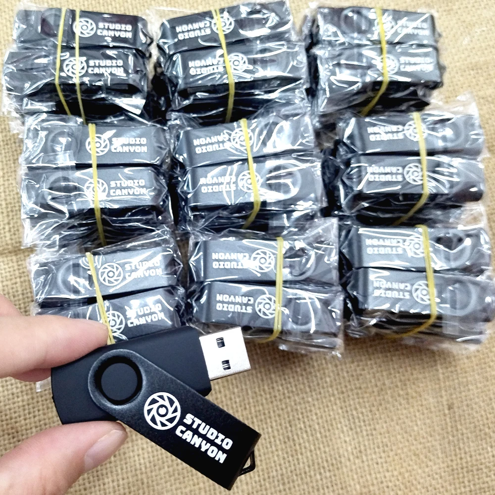 30pcs/lot Metal USB 2.0 PenDrive Hight Speed Flash Usb stick Memory Stick 32GB 64GB 128GB флешка usb flash drives U disk