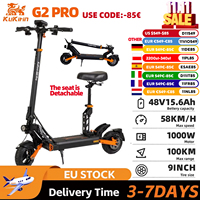 Kukirin G2 Pro 1000W Adult Electric Scooter 45 KM/H 48V15.6AH 58KM Max Range 9“ Tire Off-road folding with seat for City,Terrai