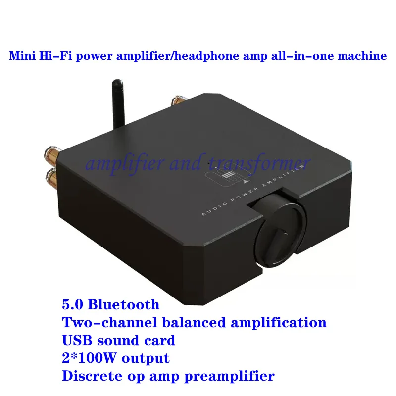 SX45B or SX52B op amp, Mini Hi-Fi power amplifier/headphone amplifier all-in-one. Output power: 2*100W