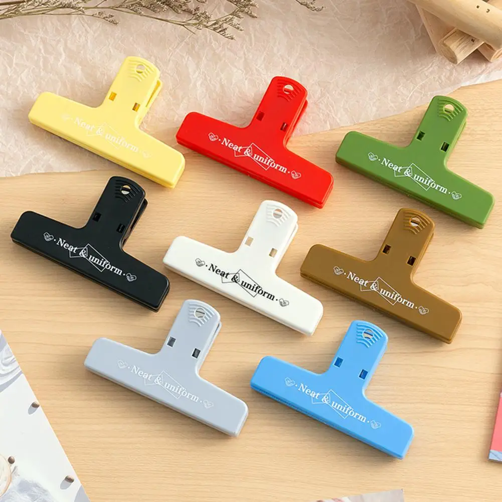 Carpeta de cola larga con sujeción firme, práctica, resistente a caídas, Clip de cola larga, mandíbula microdentada, suministros de oficina