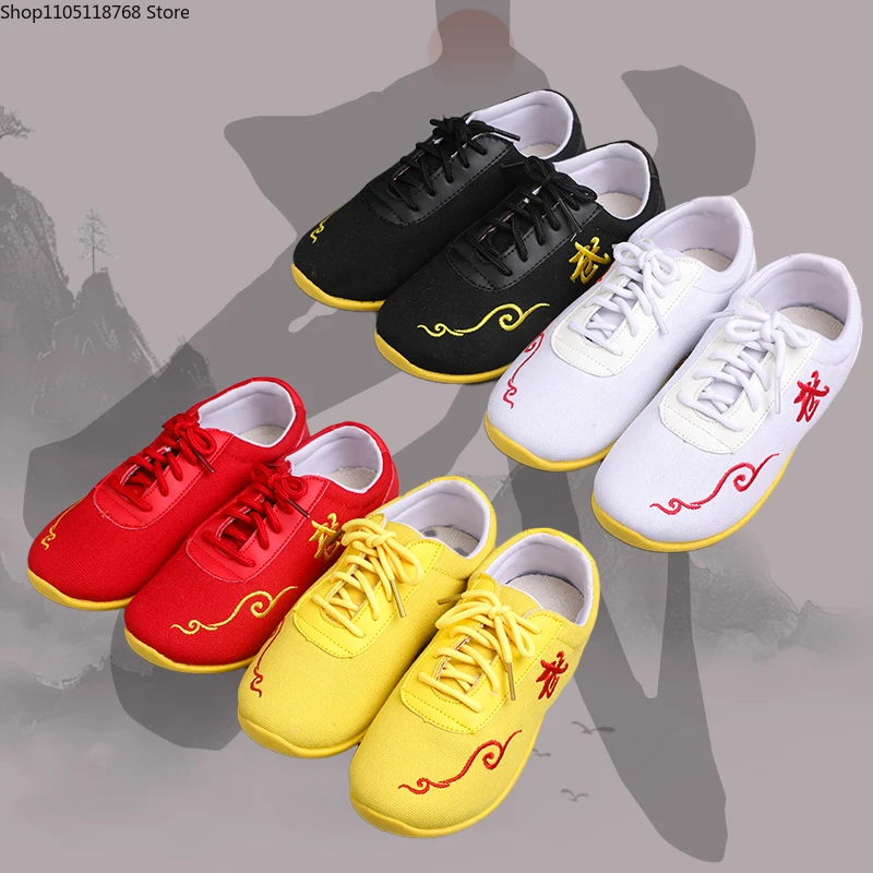 أحذية فنون الدفاع عن النفس أحذية تاي تشي قابلة للتنفس أحذية الووشو الصينية التقليدية للكبار أحذية رياضية للتدريب في الهواء الطلق