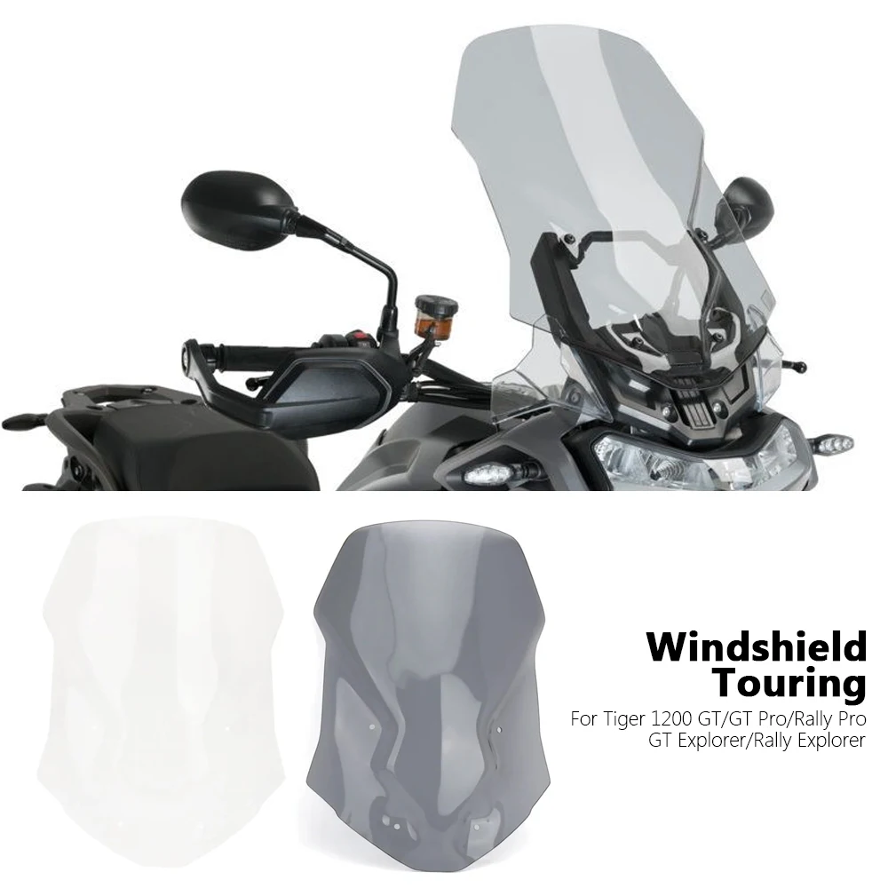 

New Motorcycle Windshield Windscreen Wind Deflector For Tiger 1200 GT TIGER1200 GT Pro/Rally Pro/GT Explorer/Rally Explorer