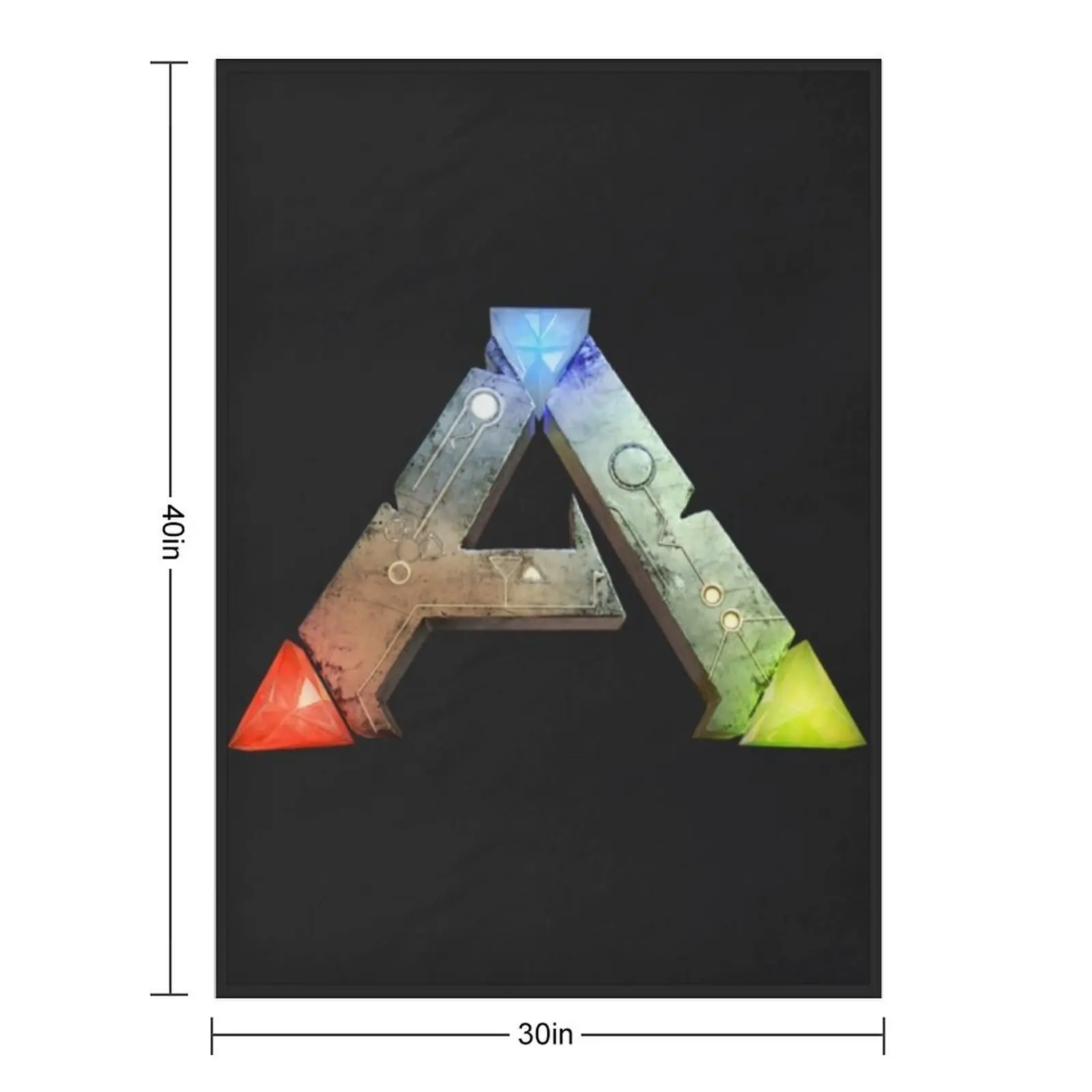 ARK Survival Evolved Logo Throw Blanket Flannel Winter beds For Decorative Sofa Furrys Blankets