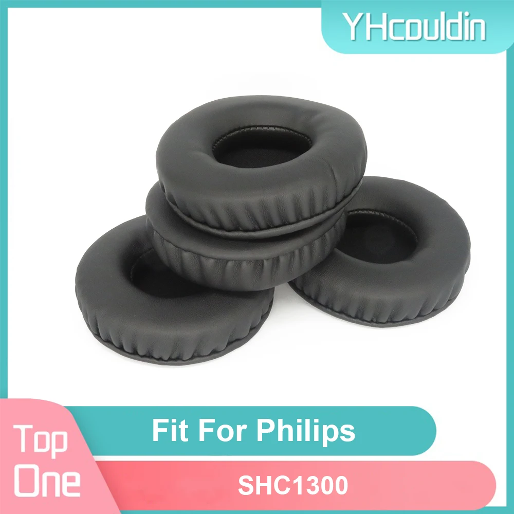 Earpads For Philips SHC1300 Headphone Earcushions PU Soft Pads Foam Ear Pads Black