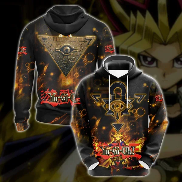 2024 new  Anime  YU GI OH Hoodies 3D Print Women/Men Hoodie Sweatshirt  Streetwear Hip Hop Pullover Kids Hooded Cosplay Clothing