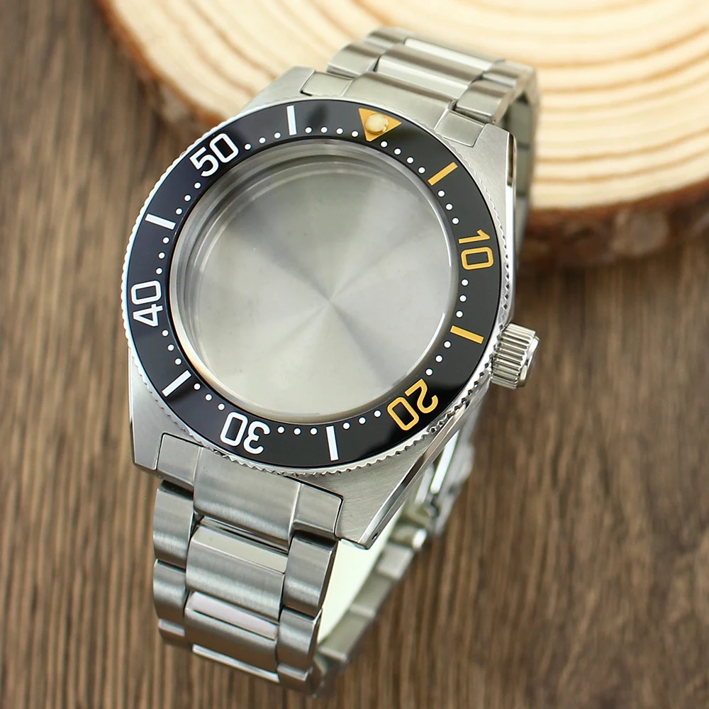 SPB143J1/SPB253J1 40mm Dive Watch Case Stainless Steel Bracelet AR Sapphire Crystal For Mod Tiger Whale NH35 NH36 NH38 4R36 Movt
