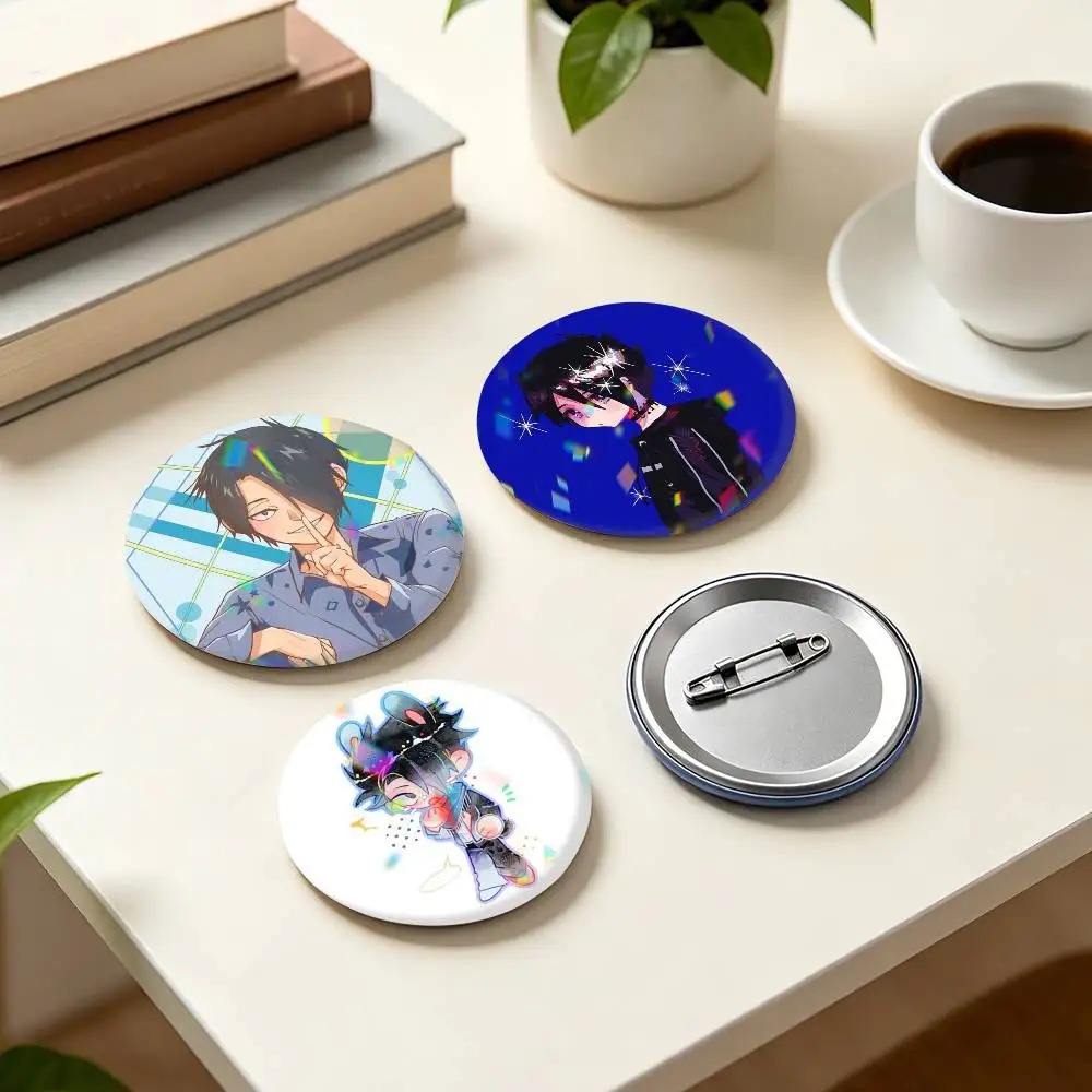 Anime R-Ray T-The P-Promised Neverland 25mm 32mm 44mm 58mm 75mm Brooches Badges Pins for Accessories Gift