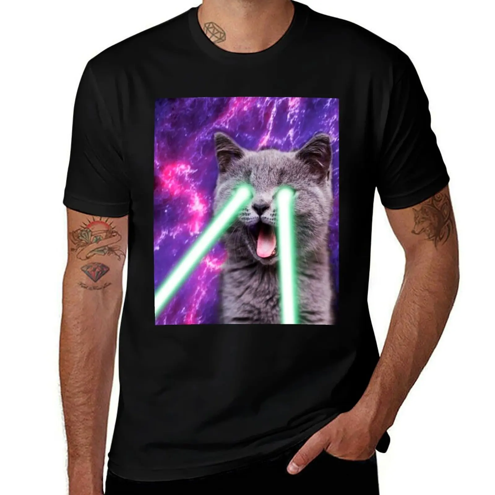 

Space Cat T-Shirt anime tshirt t shirts cotton 100% T-Shirt
