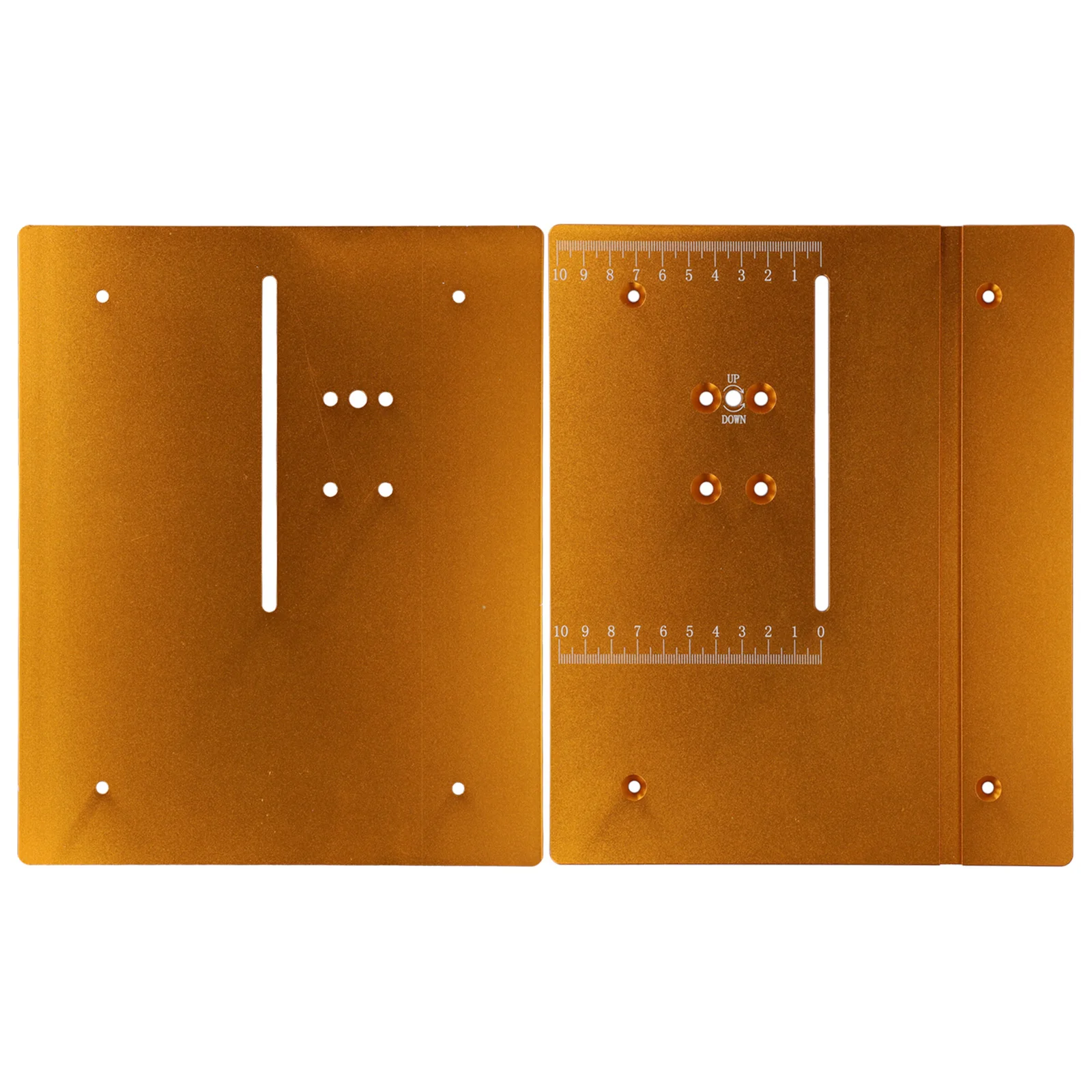 CNC Engraving Plate 240 200 6mm Router Table Insert Plate Anodized Aluminum Material Clear Measurement Scale Rust-Proof Coating