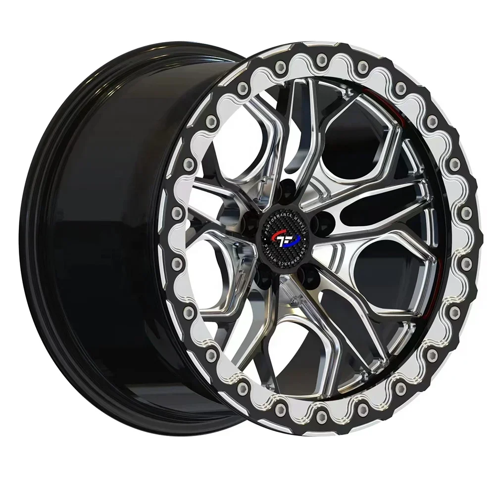 

17X10.5 inch forged beadlock wheels 5X112 5X114.3 5X120 for bmw supra corvette audi cars