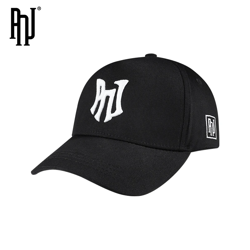 PNJ Fashion Brand Baseball Hat Women's Autumn and Winter New Style Couples' Black Embroidery Sports Korean Versatile Cap