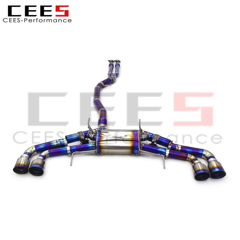 CEES Catback Exhaust Pipes Y Pipe Escape Exhaust Pipe Muffler System for Nissan GTR/GT-R R35 3.8TT