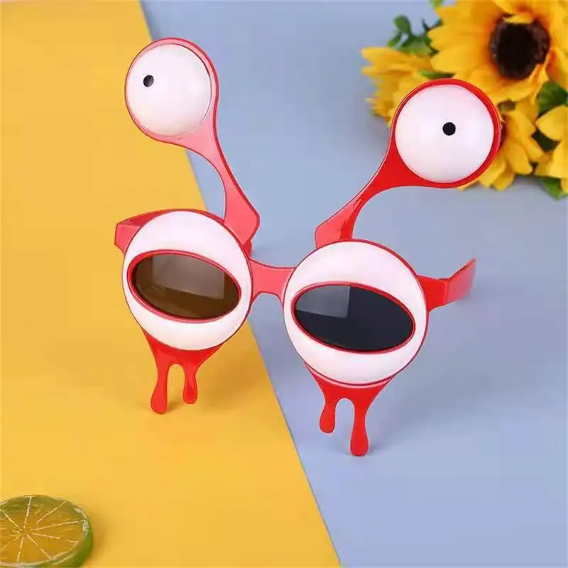 Funny Sunglasses Hip Hop Alien Big Eyes Sun Shade Eyeglass Triangle Oval Contrast Color Shooting Props Eyewear Party Decoration