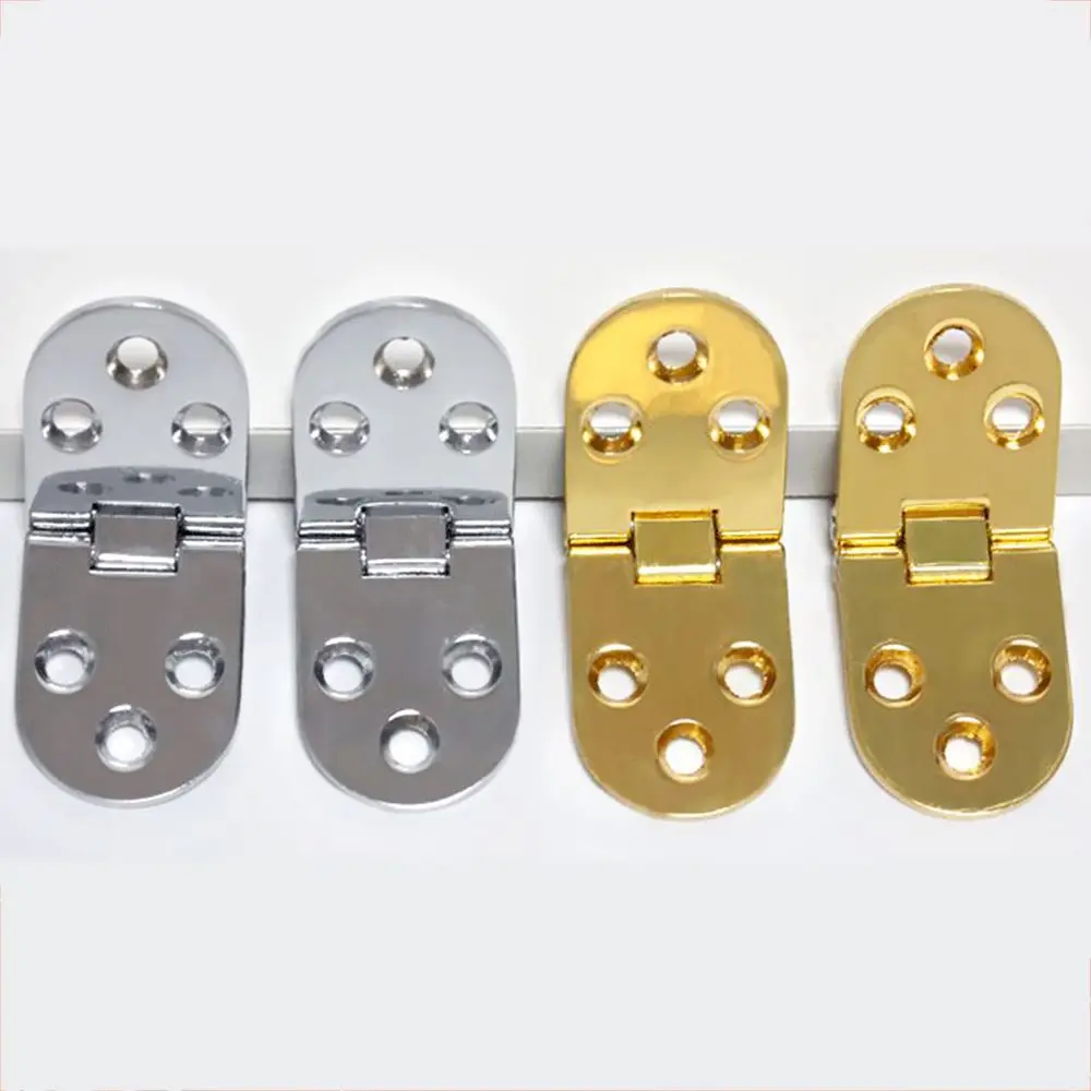 1PC Zinc Alloy Flush Hinges 180 degree Cabinet Hinges Door Cupboard Semicircle Hinges Furniture Accessories Home Hardware