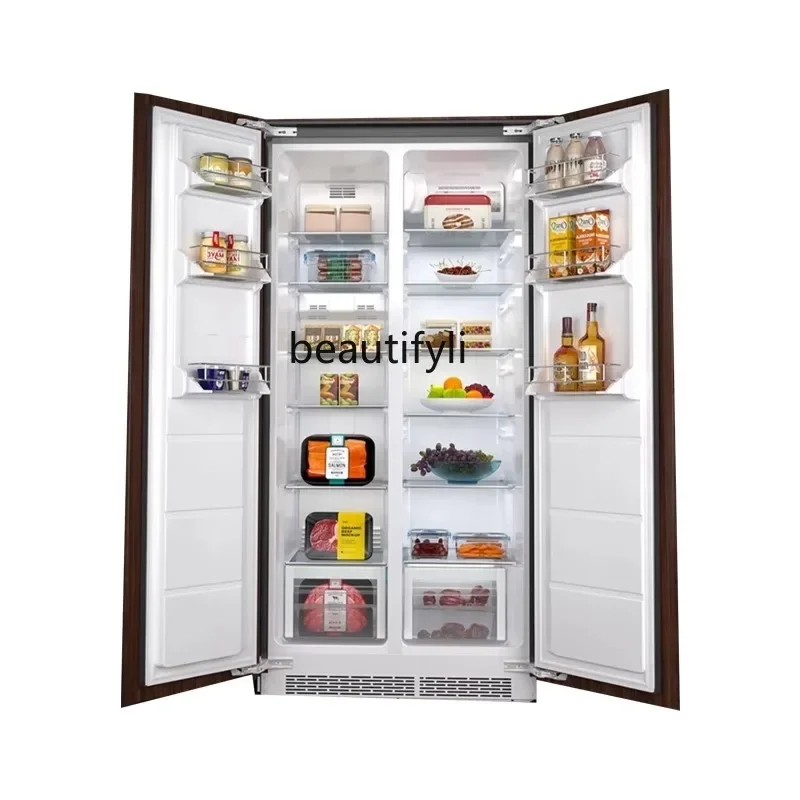 

400 liters fully embedded refrigerator integrated opposite door embedded hidden cabinet integrated invisible