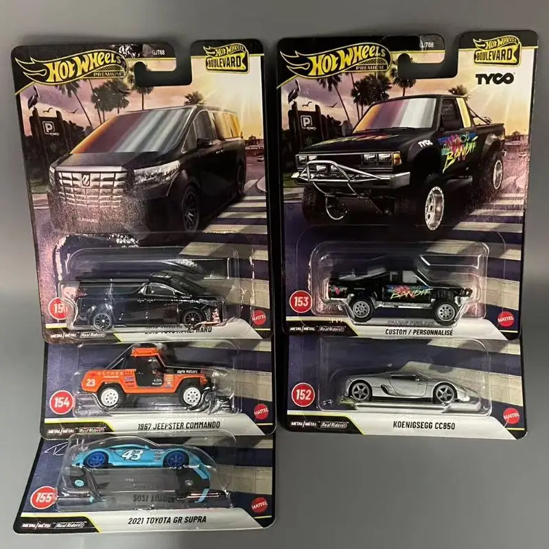 

Original Hot Wheels GJT68 Boulevard H Case Serise Die Casting Toyota Koenigsegg Model Car Toy Collection Surprise Model Car Gift