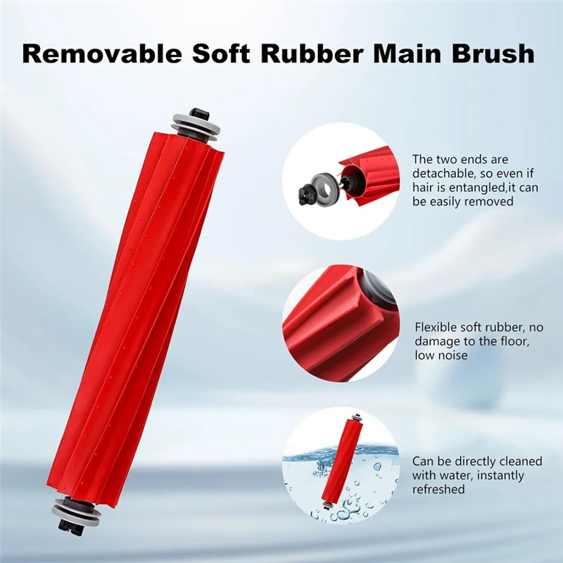 A24p 22 peças para roborock qrevo s/qrevo pro/qrevo maxv acessórios para aspirador de pó escova lateral principal filtro hepa saco de pó