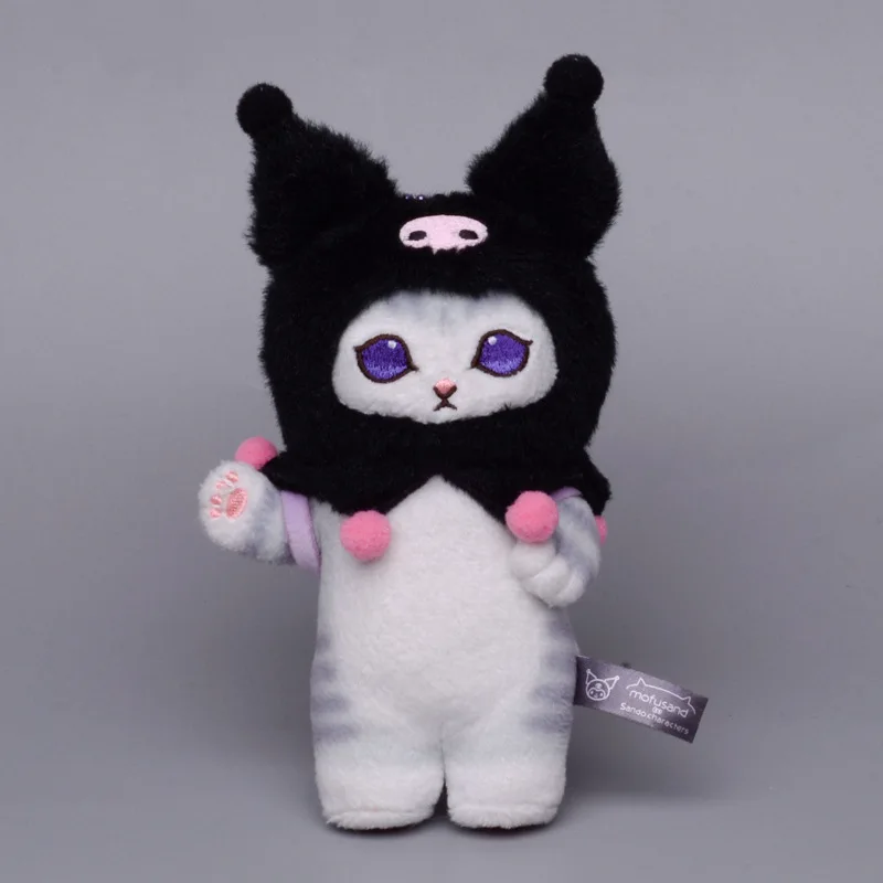 13/18 ซม.Shark Cat Series Kuromi My Melody Cinnamoroll ตุ๊กตาแมวของเล่นตกแต่งกระเป๋าจี้พวงกุญแจเด็กของขวัญวันเกิด