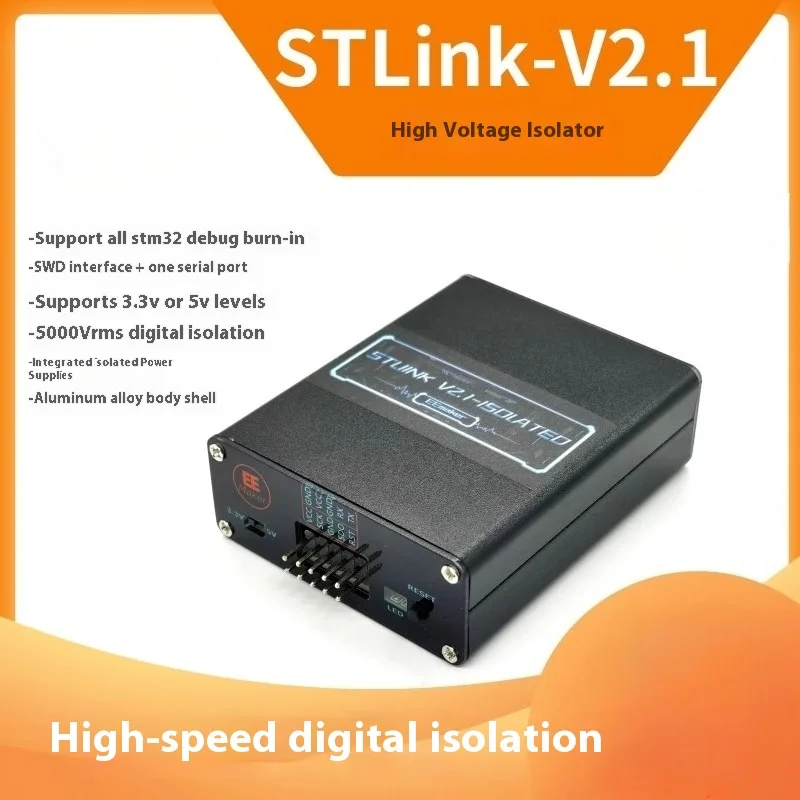 ST-LINK V2.1 High-Voltage Isolated Version STLINKSTM32 Downloader Emulation Development Board Programming Burner
